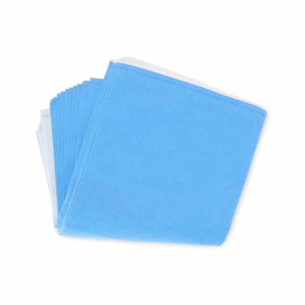 Quick Check H5 H500 Sterilization Wrap White / Blue 36 X 36 Inch Dual Layer SMS EO Gas / Hydrogen Peroxide, 72PK 34199 - main